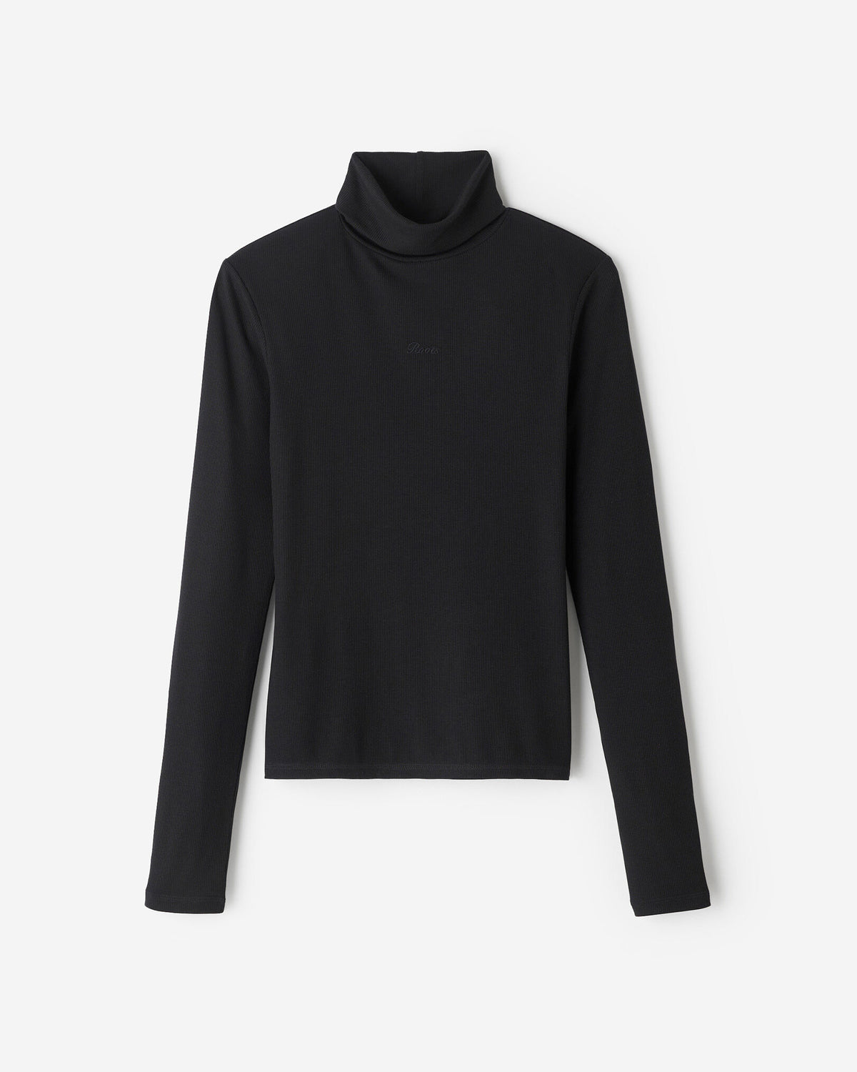 Rib Turtleneck / BLACK