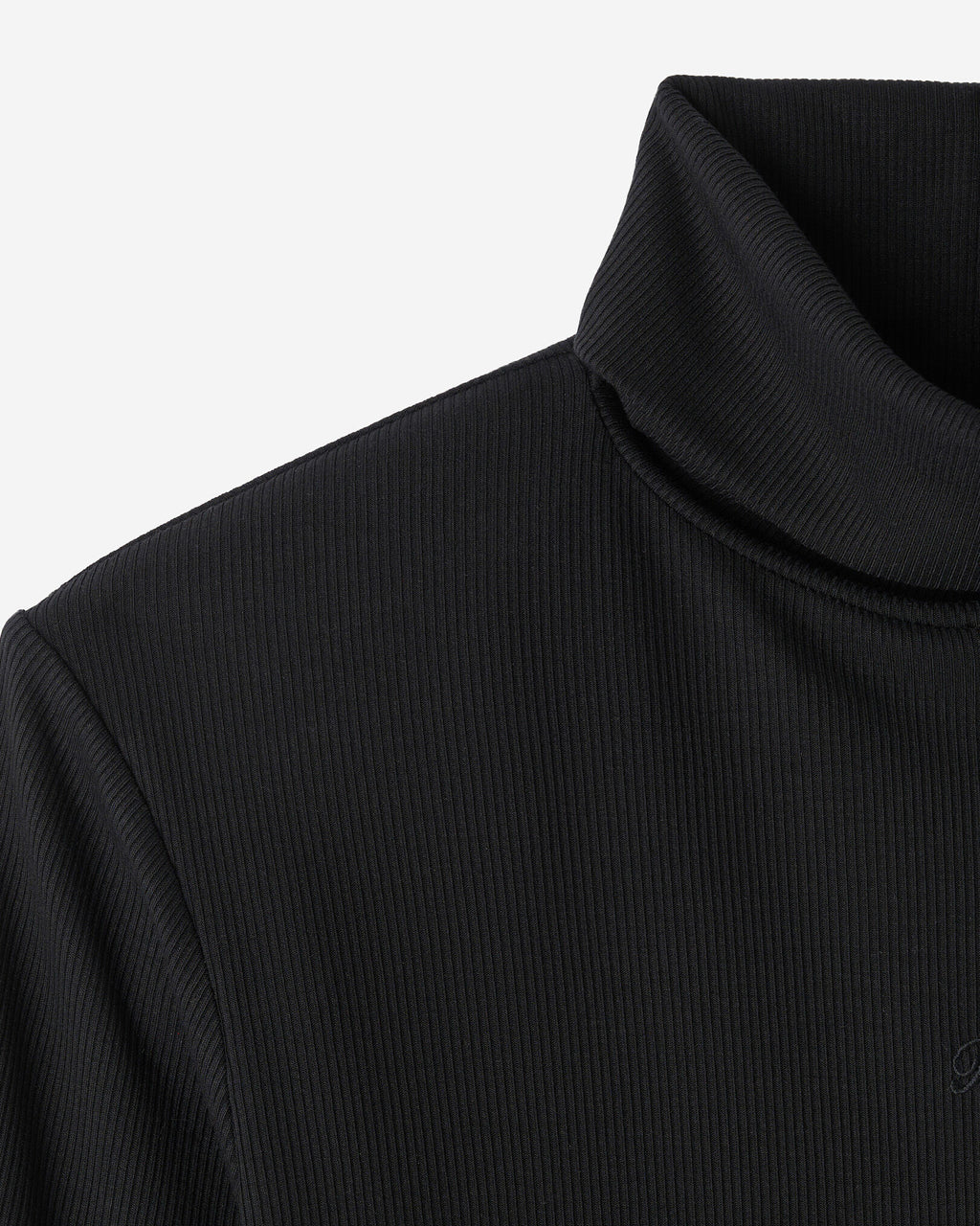Rib Turtleneck / BLACK