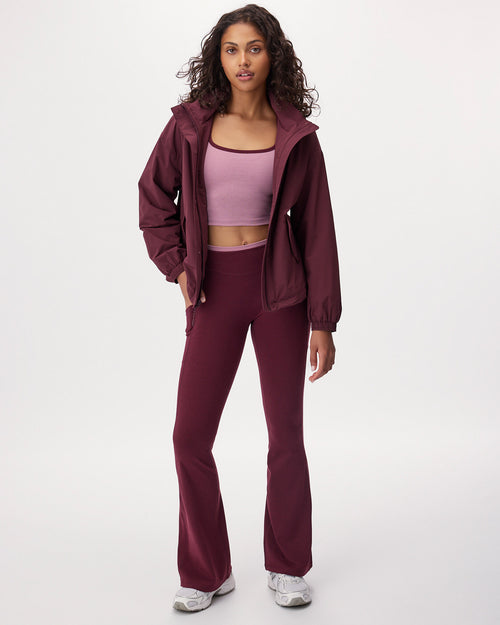 Active Knit Cropped Tank / DUSKY PLUM MIX
