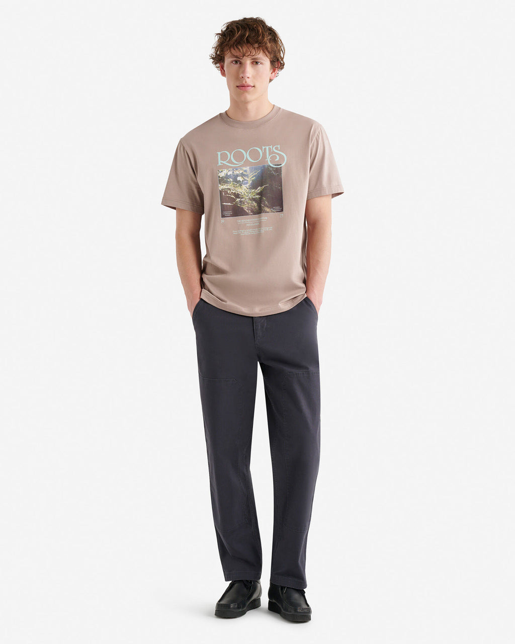 Mens Wilderness Snapshot T-Shirt / MUSHROOM BROWN