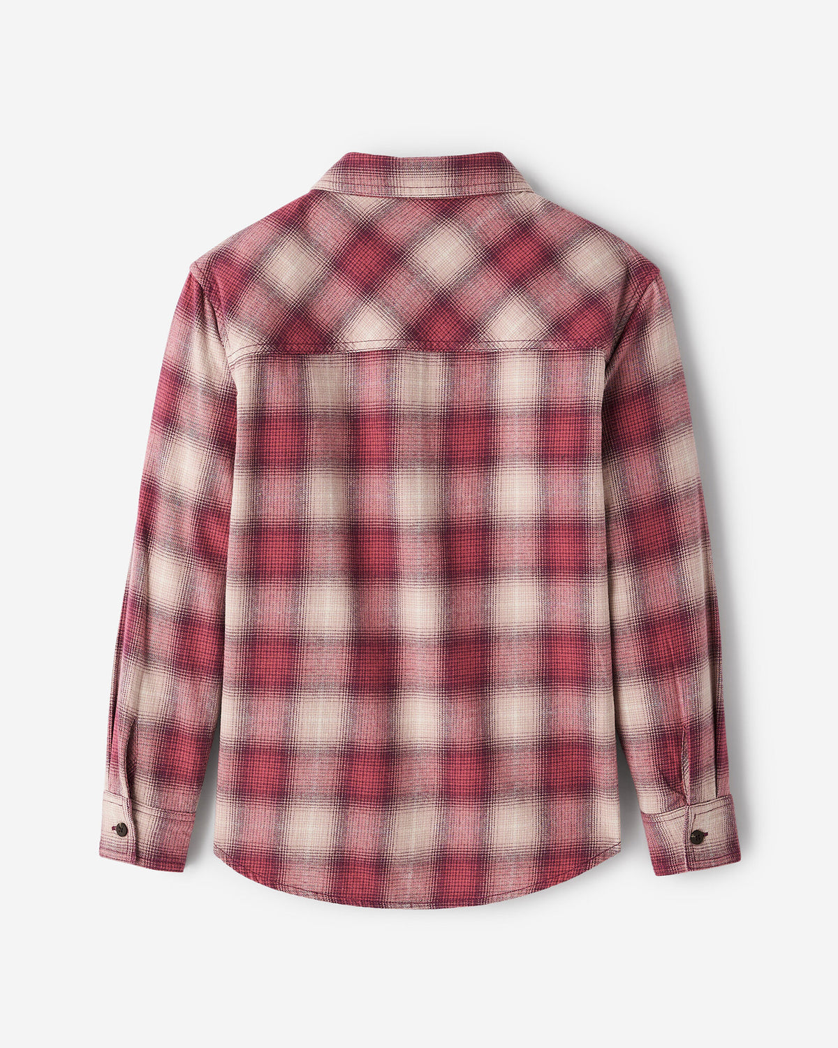 Kids Relaxed Plaid Shirt / MAUVE WINE PURPLE