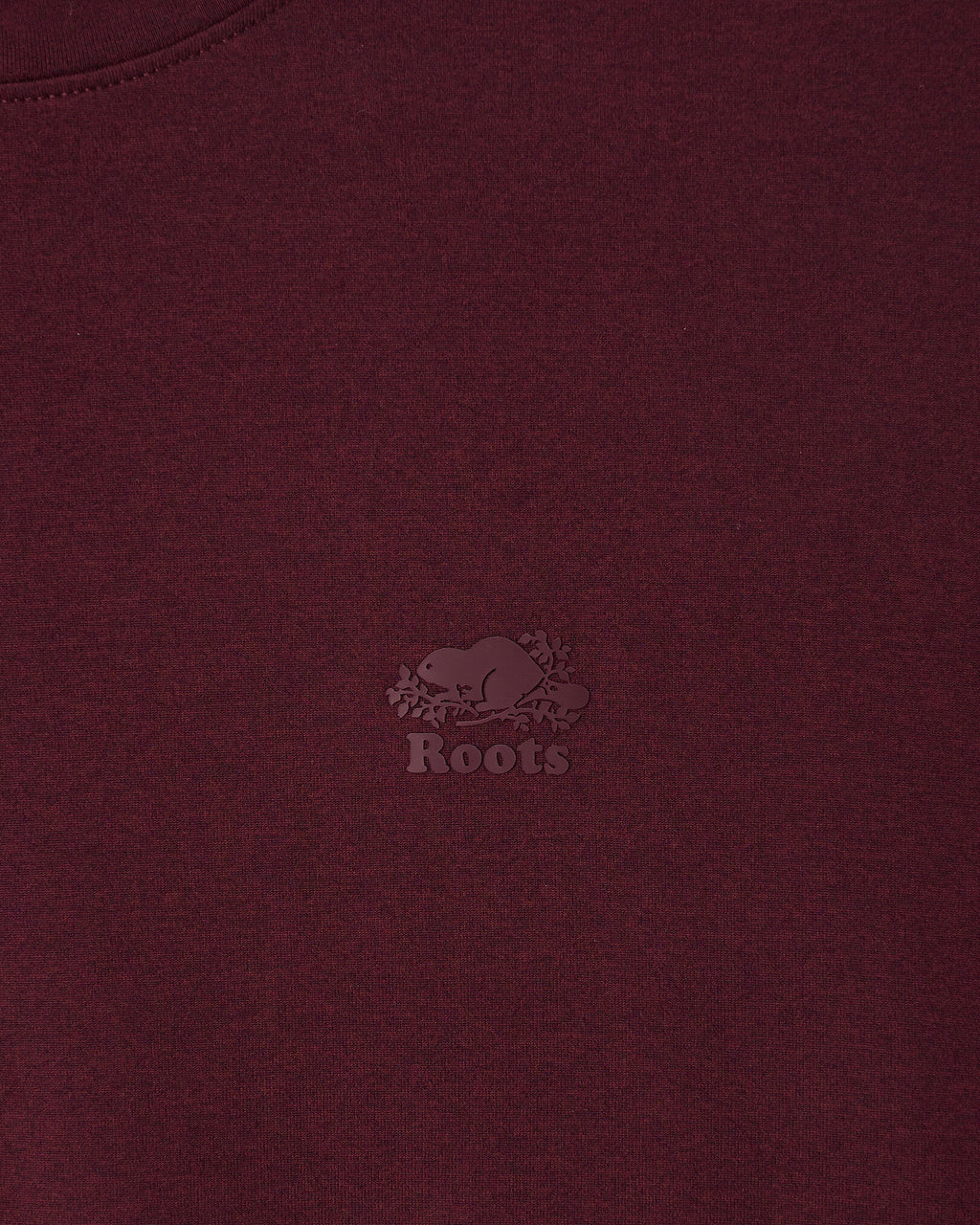Renew Knit Classic Short Sleeve Top / MAROON FIG MIX