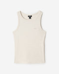 Roam Rib Fitted Tank Top / OATMEAL MIX