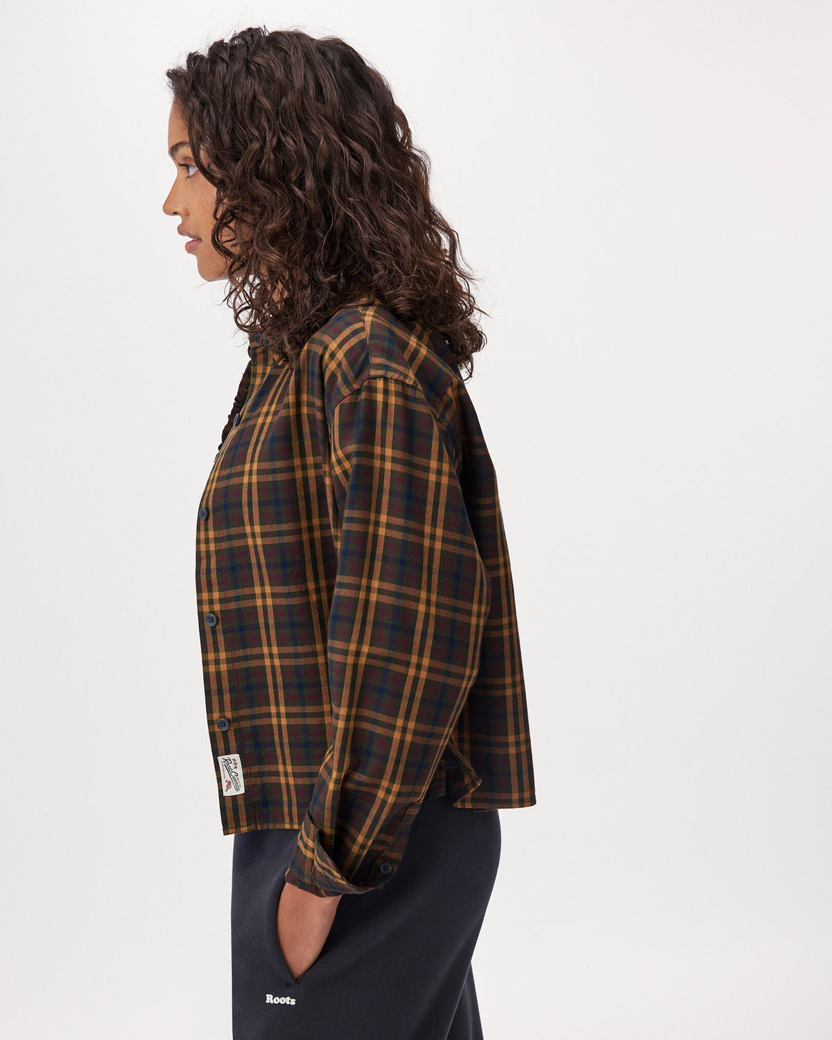 Willow Plaid Shirt / HIGHLAND GREEN