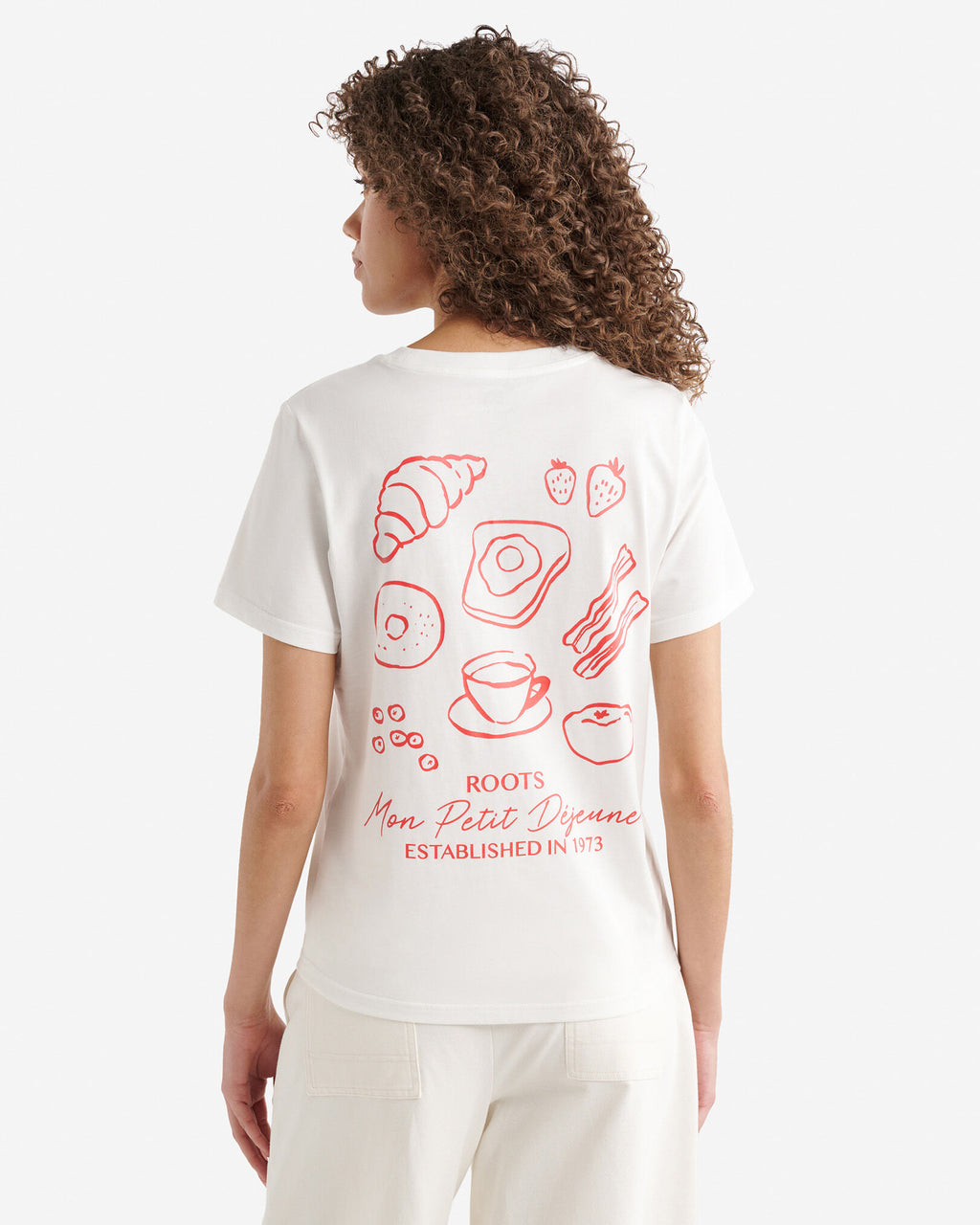 Womens Petit D&eacute;jeuner T-Shirt / EGRET