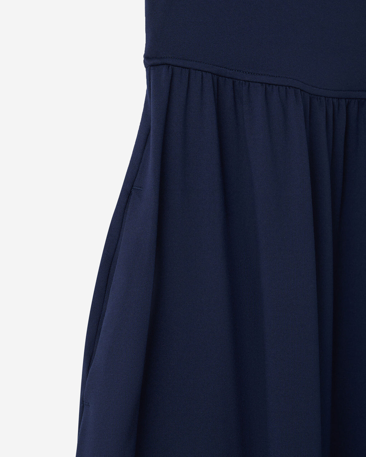 Renew Knit Square Neck Dress / NAVY BLAZER