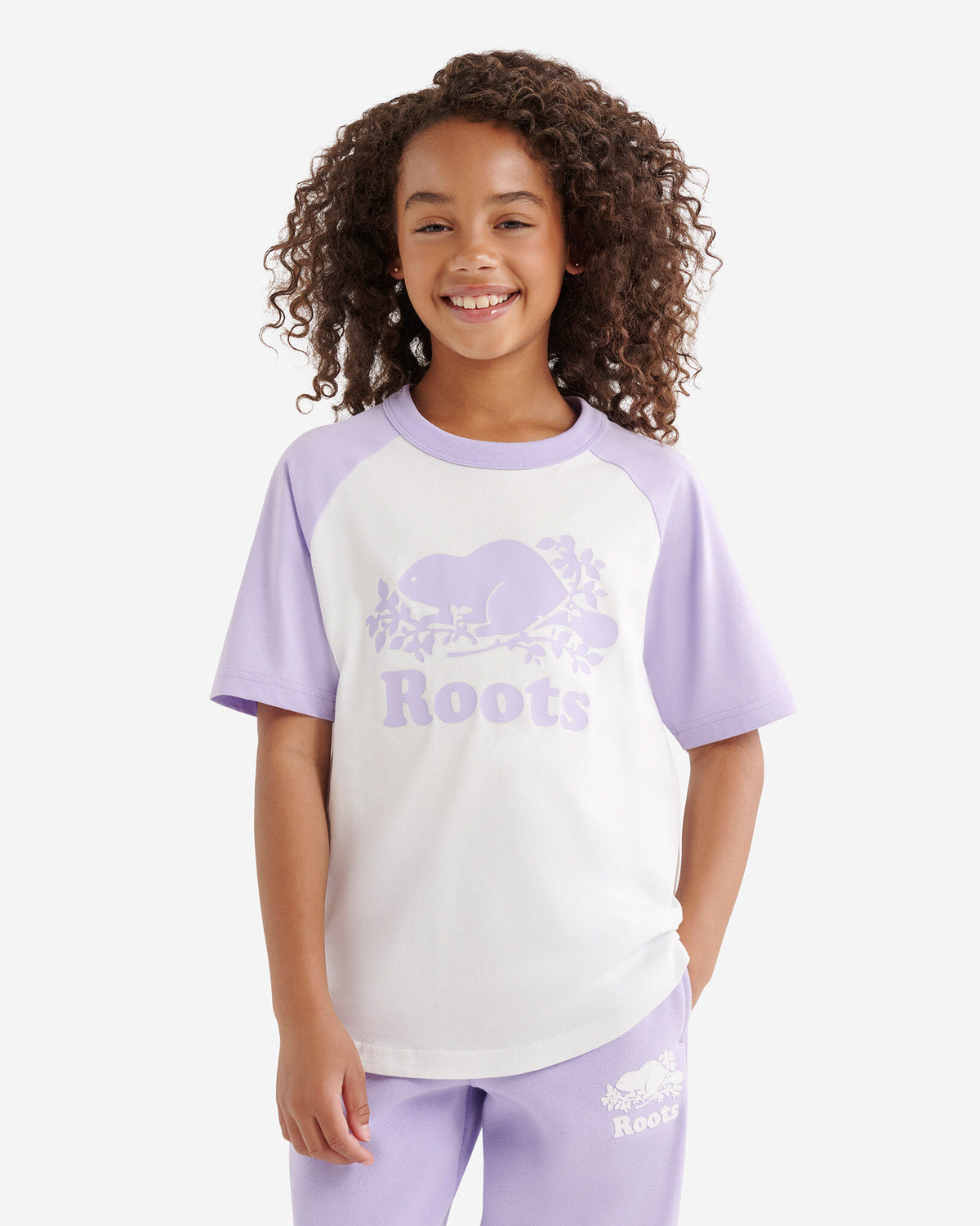 Kids Cooper Baseball Short Sleeve T-Shirt / EGRET