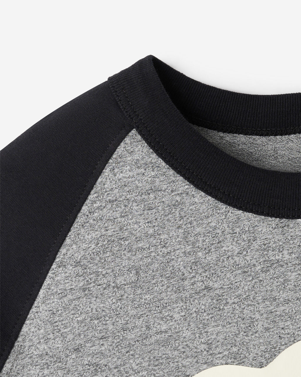Kids Organic Cooper Baseball T-Shirt / BLACK