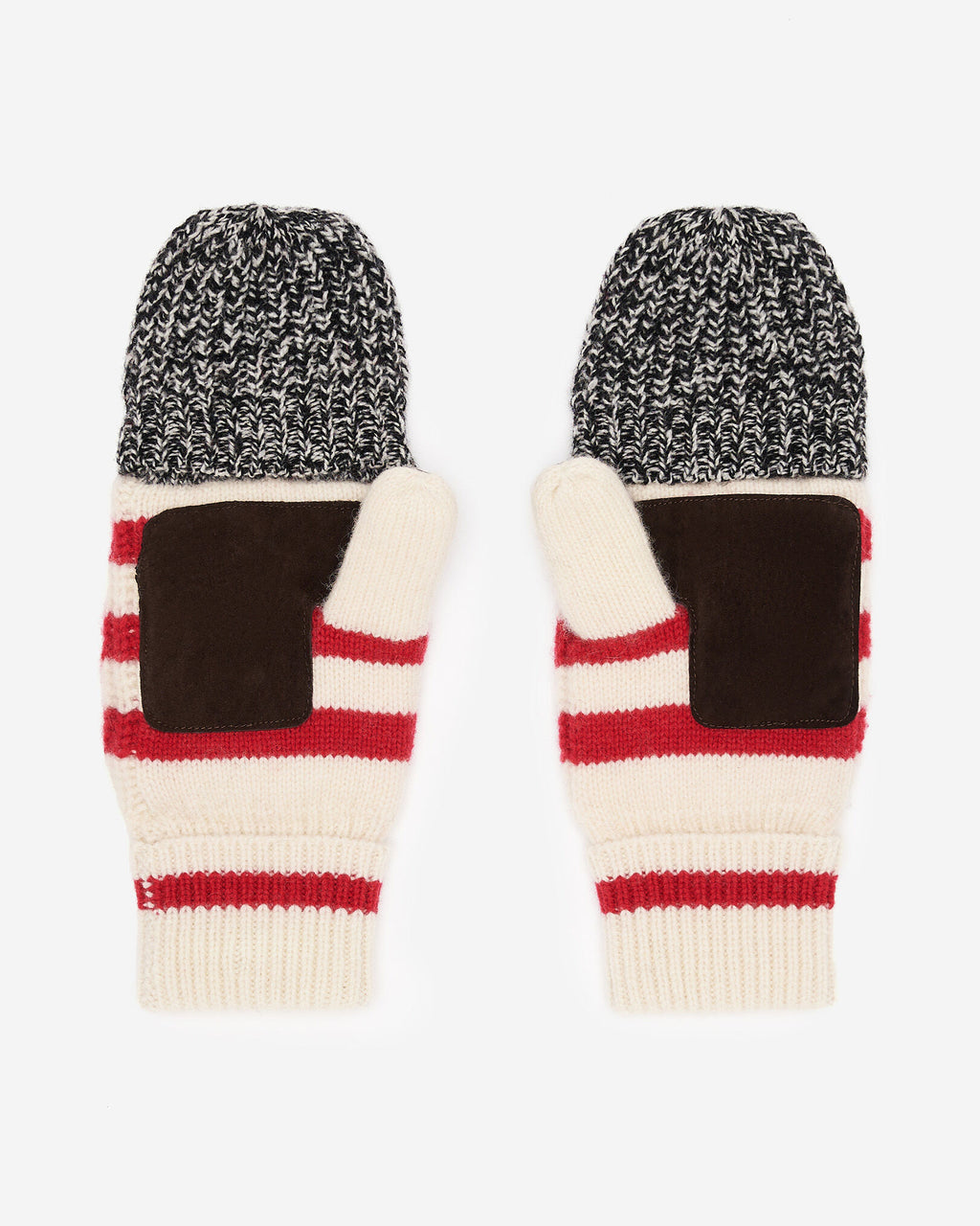Adult Cabin Waffle Flip Mitt / SALT & PEPPER