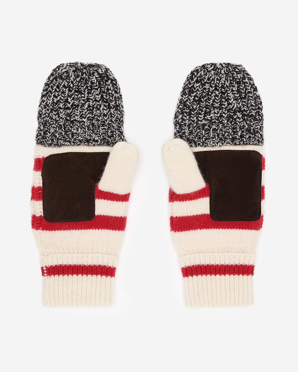 Adult Cabin Waffle Flip Mitt / SALT & PEPPER