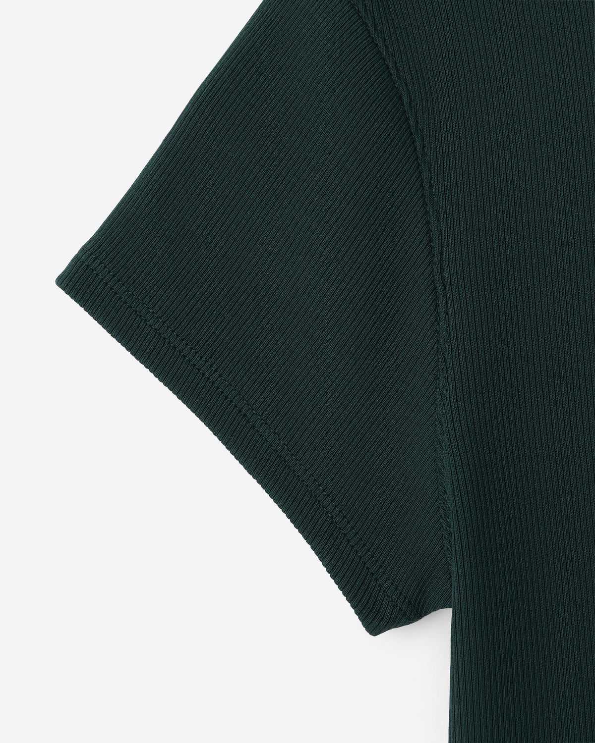 Rib Short Sleeve T-Shirt / VARSITY GREEN