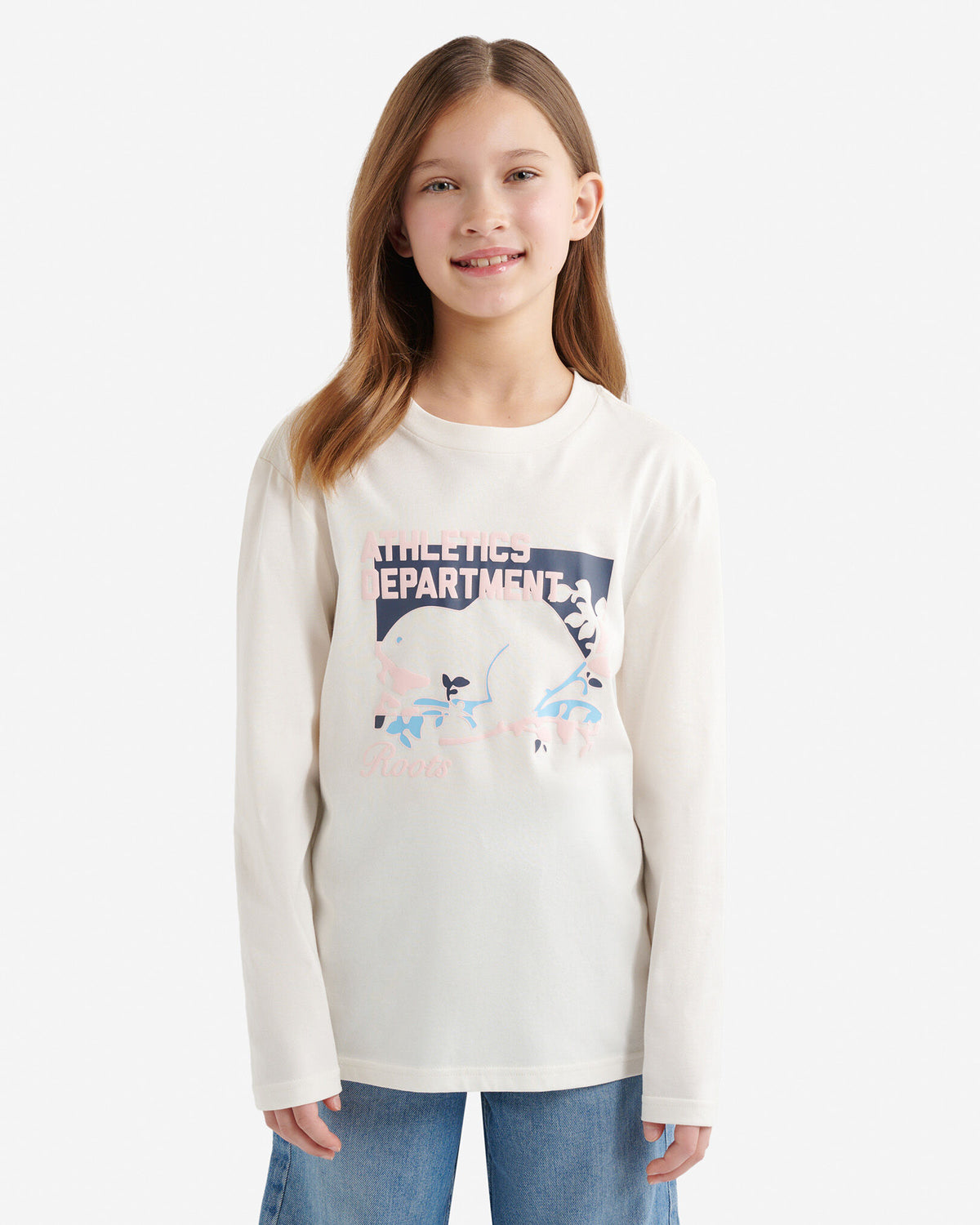 Kids Athletics Department T-Shirt / EGRET