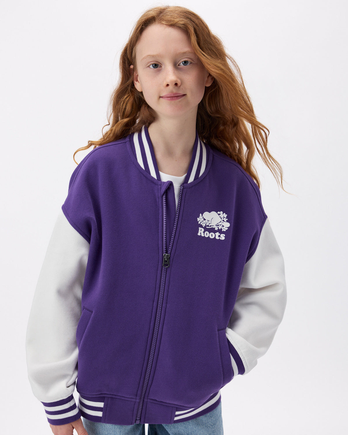 Kids Varsity Jacket / VIOLET SKY