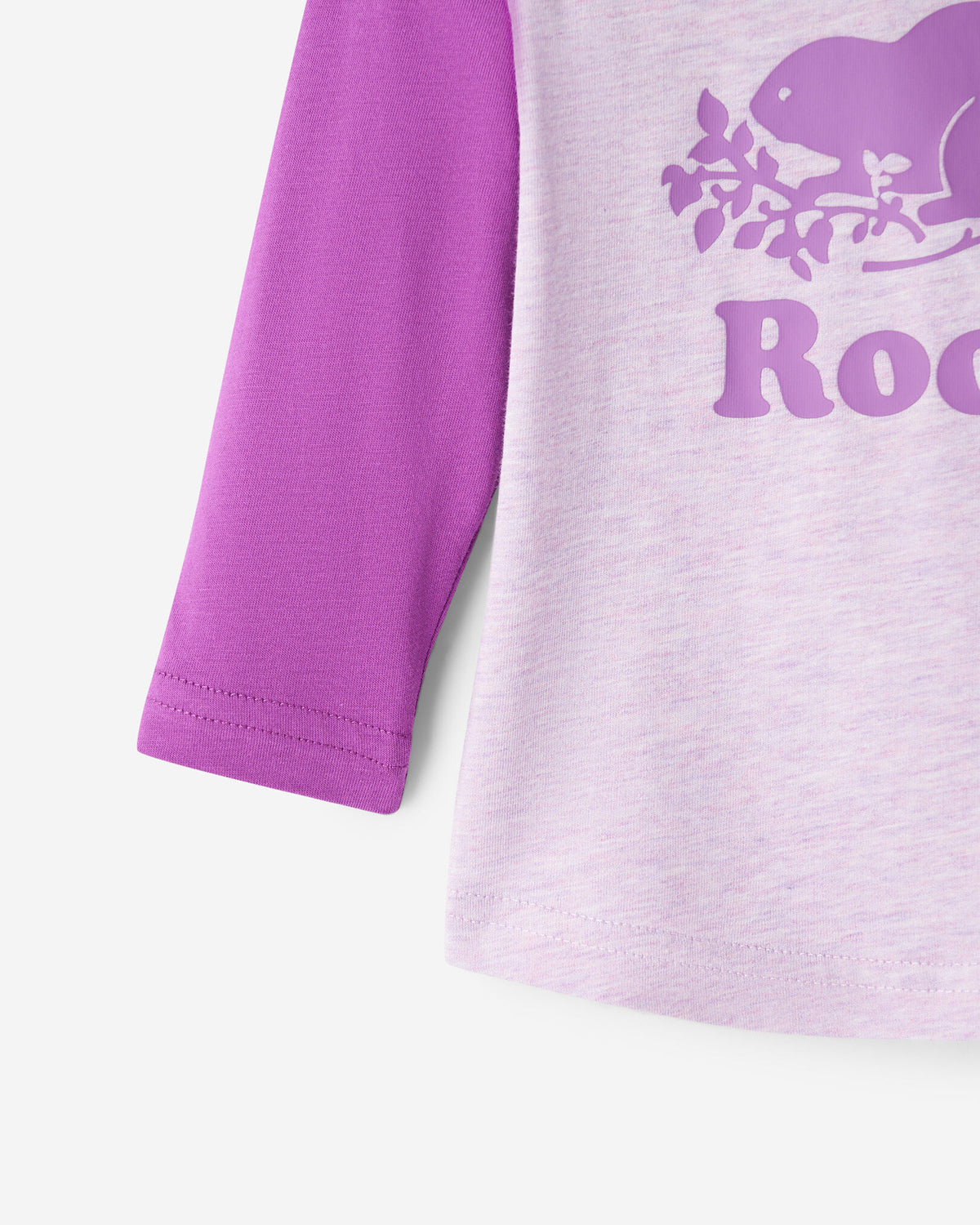 Baby Organic Cooper Baseball T-Shirt / HYACINTH VIOLET