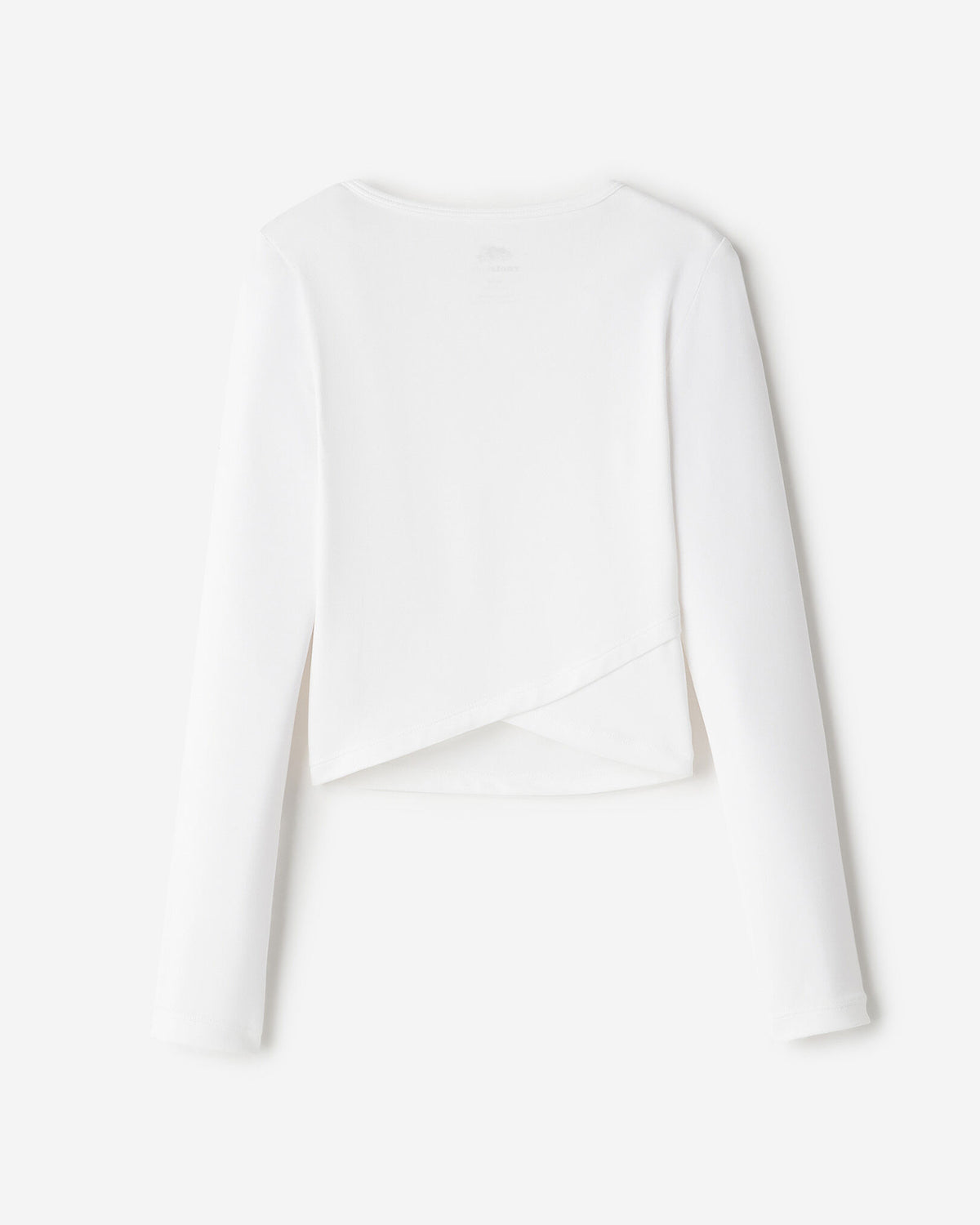 Girls Active Tulip Hem T-Shirt / WHITE