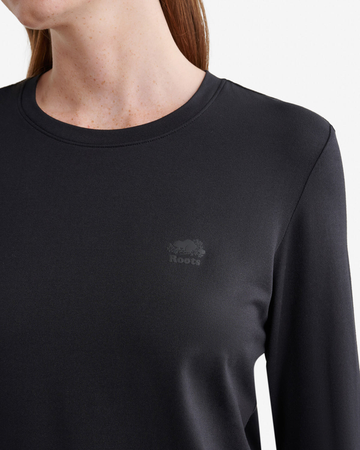 Renew Knit Classic Long Sleeve Top / BLACK