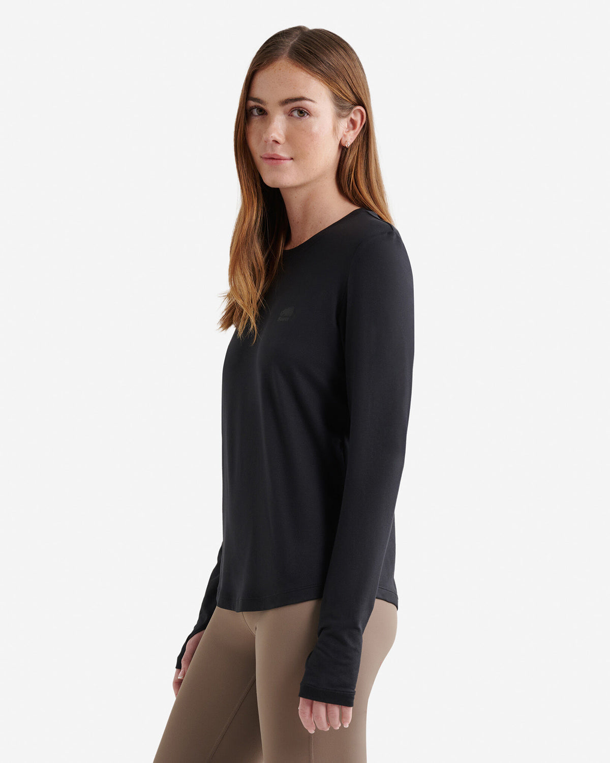 Renew Knit Classic Long Sleeve Top / BLACK