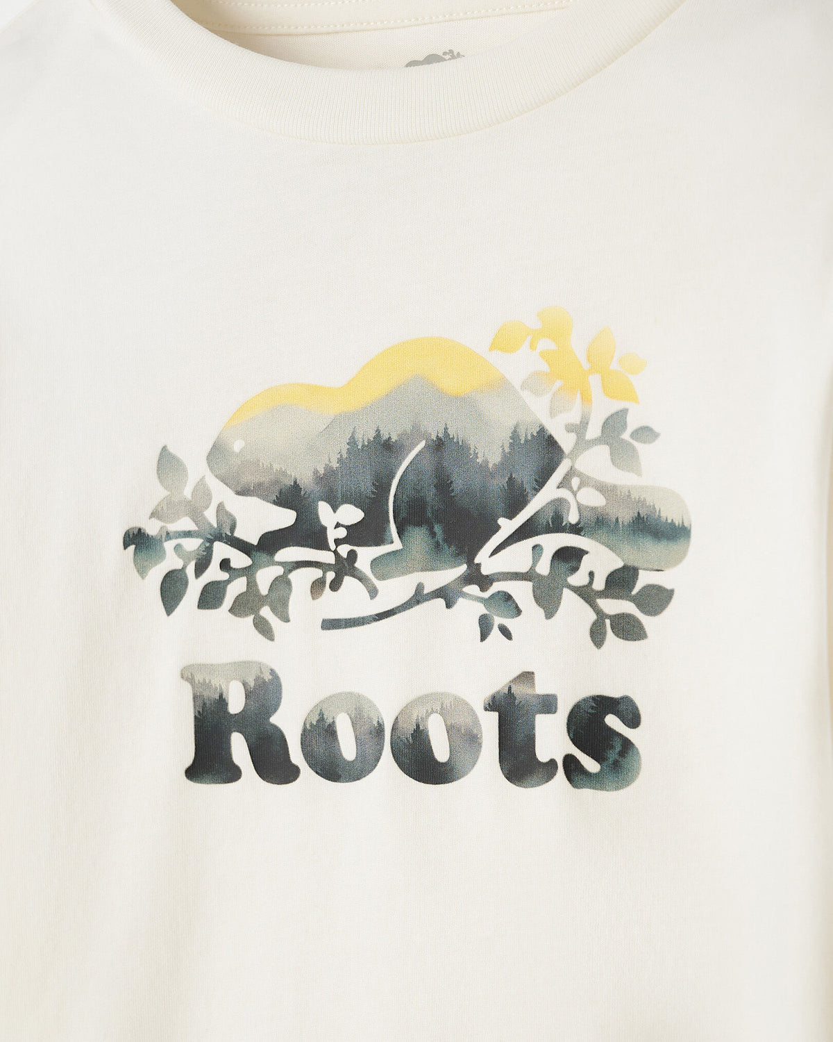 Toddler Organic Cooper Watercolour T-Shirt / EGRET