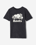 Kids Organic Original Cooper Beaver T-Shirt / BLACK PEPPER