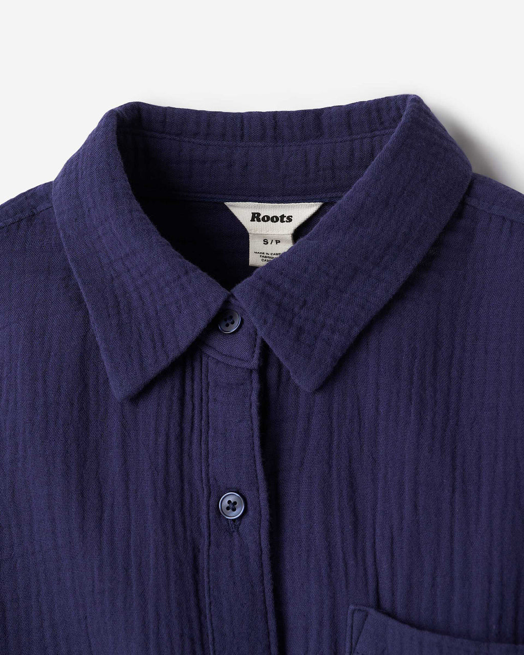 Isla Cotton Gauze Shirt / INDIGO INK