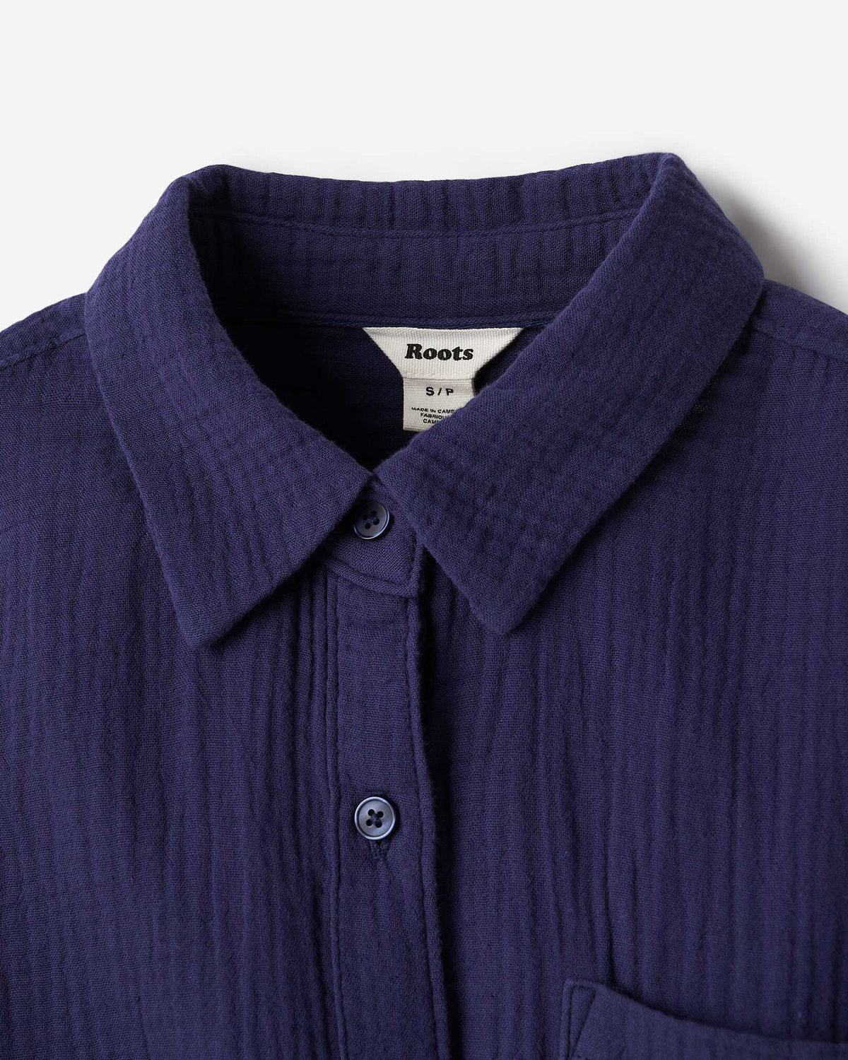 Isla Cotton Gauze Shirt / INDIGO INK