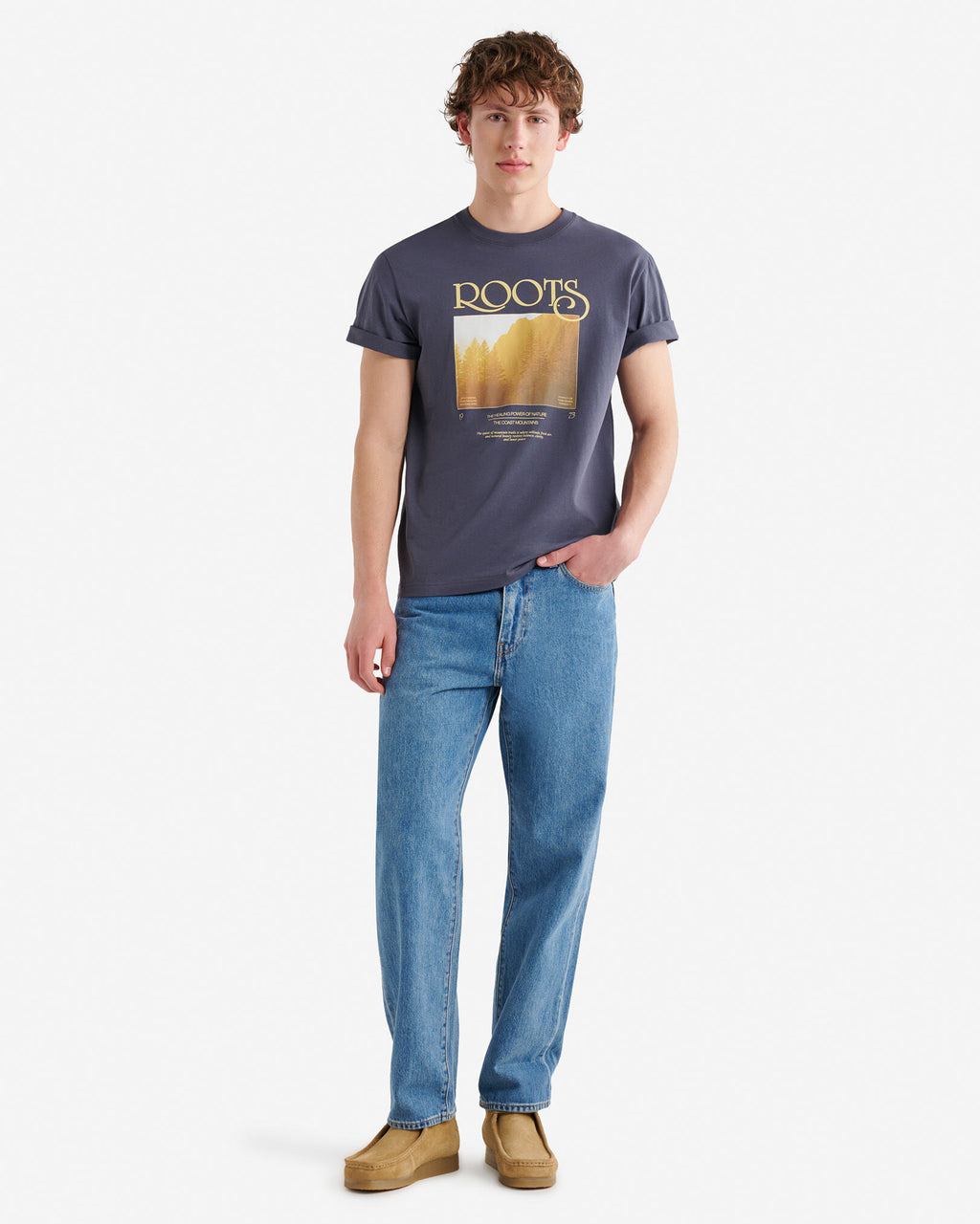 Mens Wilderness Snapshot T-Shirt / GRAPHITE GREY