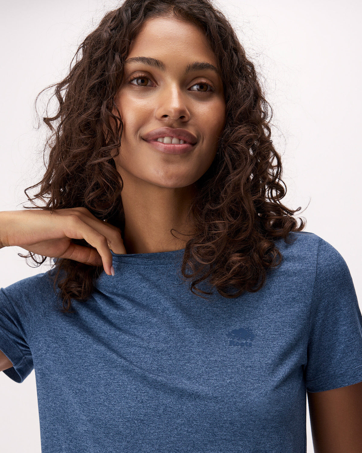 Renew Knit Classic Short Sleeve Top / RAINCLOUD BLUE PPR