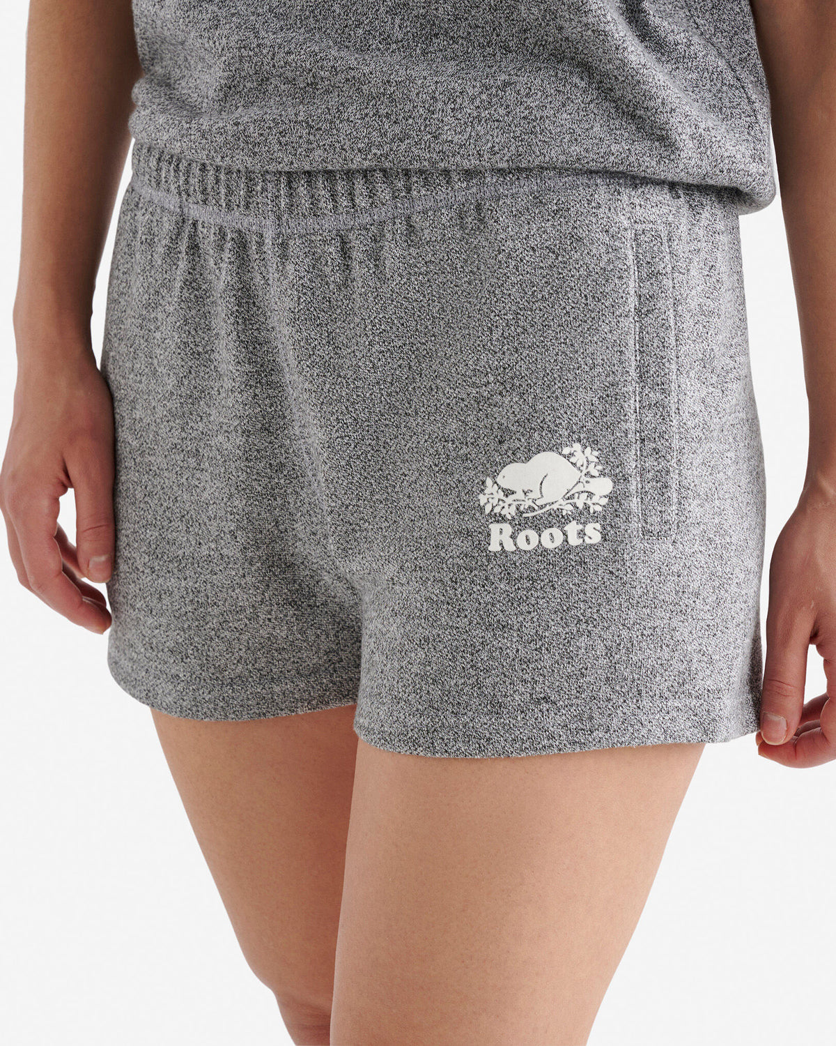Organic Original Terry Sweatshort 3 Inch / SALT & PEPPER