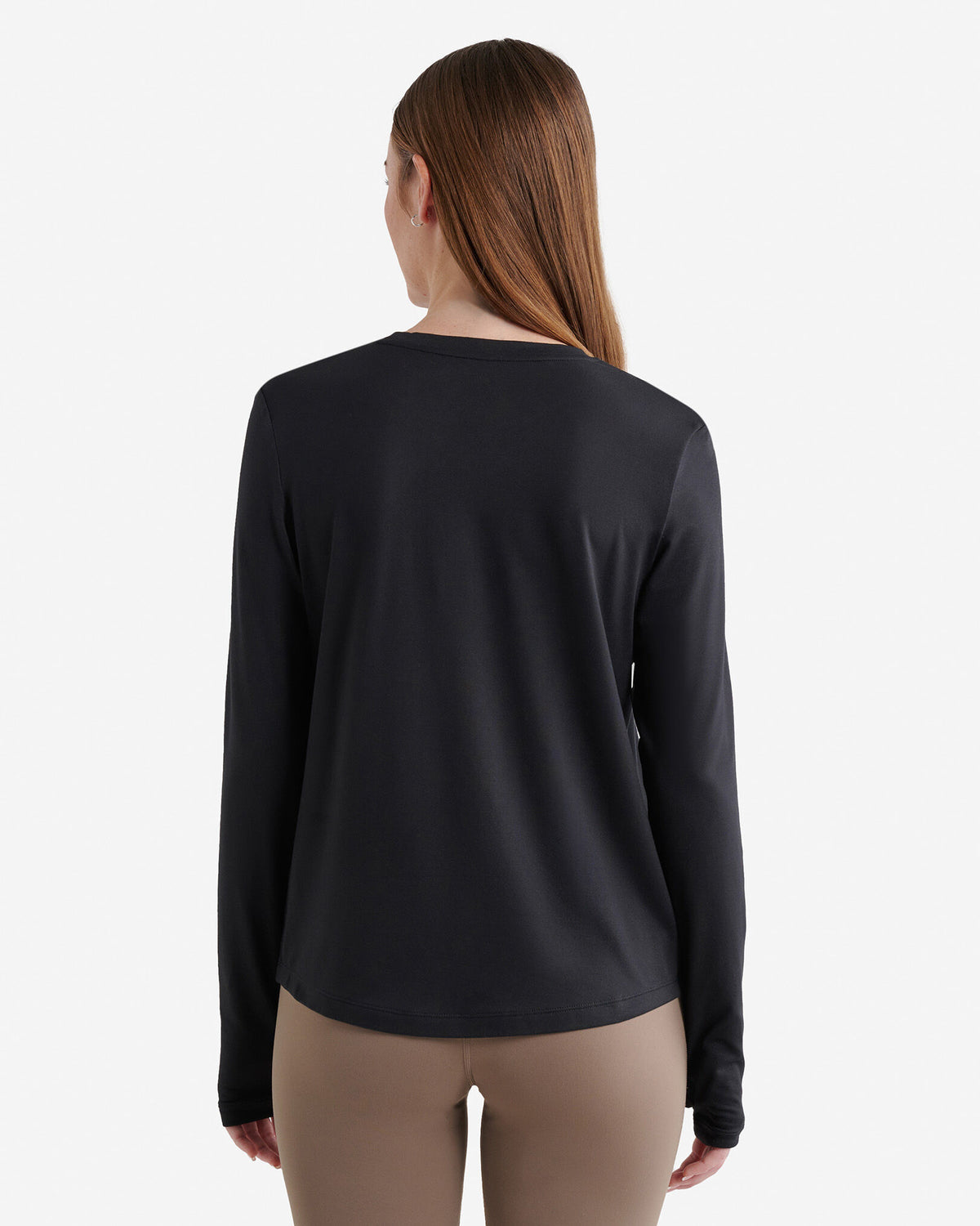 Renew Knit Classic Long Sleeve Top / BLACK