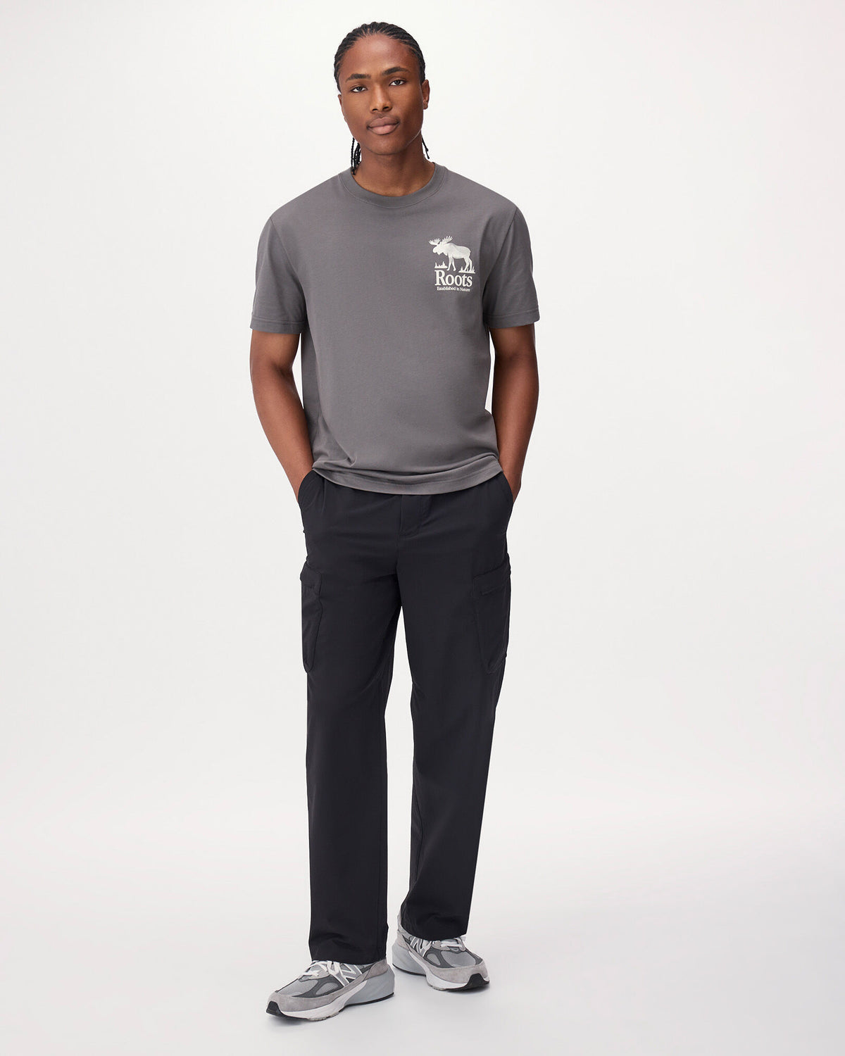 Mens Backtrail T-Shirt / CLIFFSTONE GREY