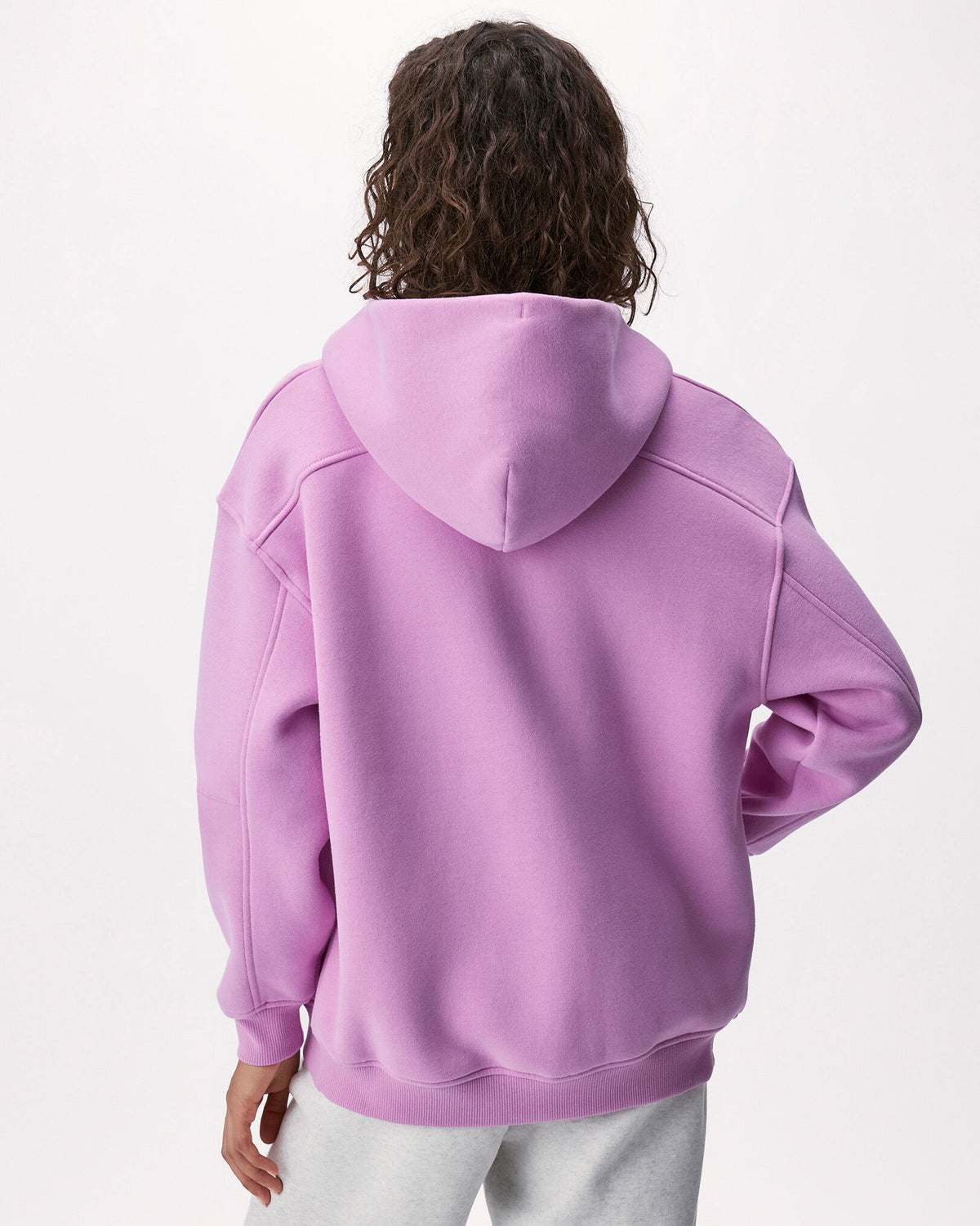 Cloud Long Full Zip Hoodie / ELECTRIC VIOLET