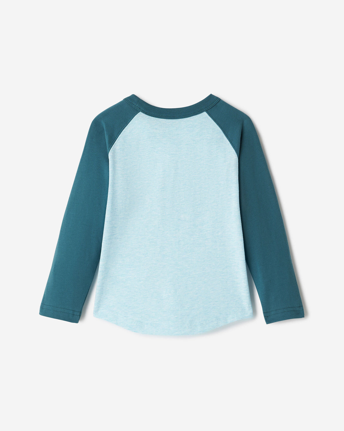 Toddler Cooper Baseball Long Sleeve T-Shirt / OCEAN TEAL