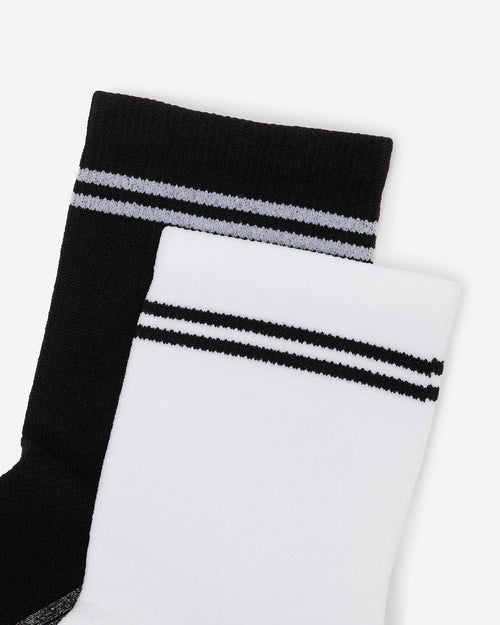Adult  Active Ankle Sock 2 Pack / BLACK MIX