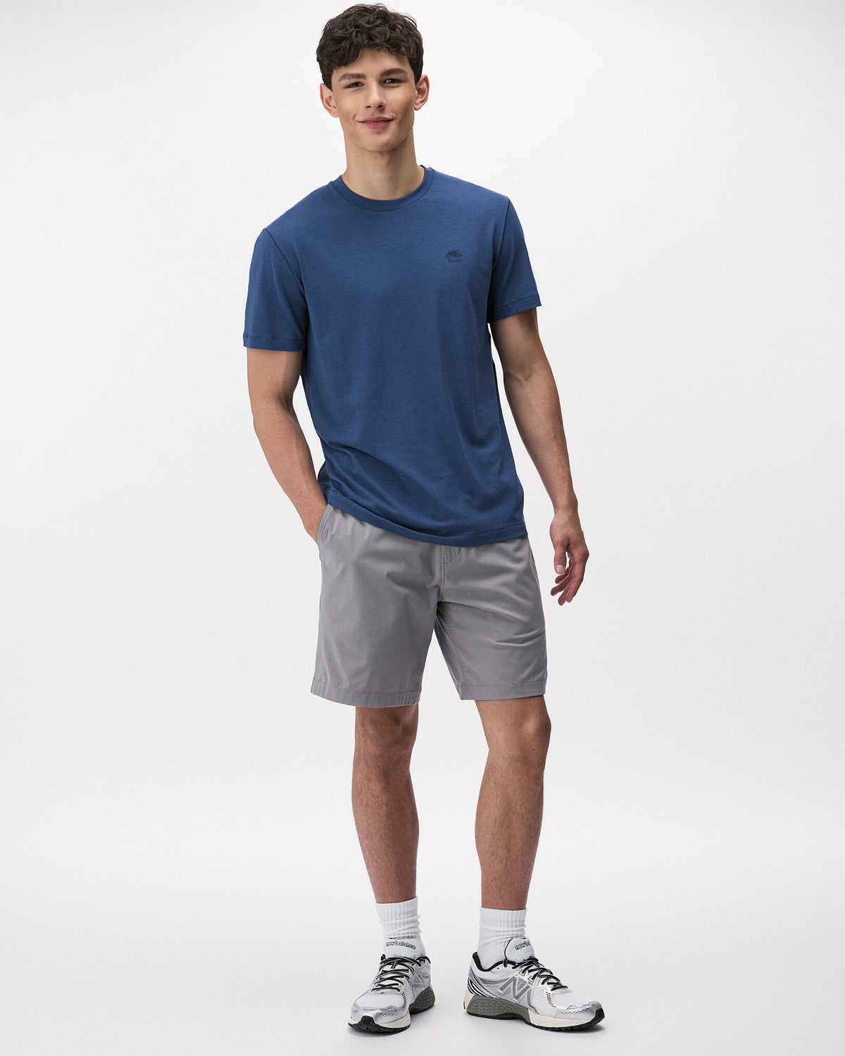 Roam Short Sleeve Top / DARK DENIM