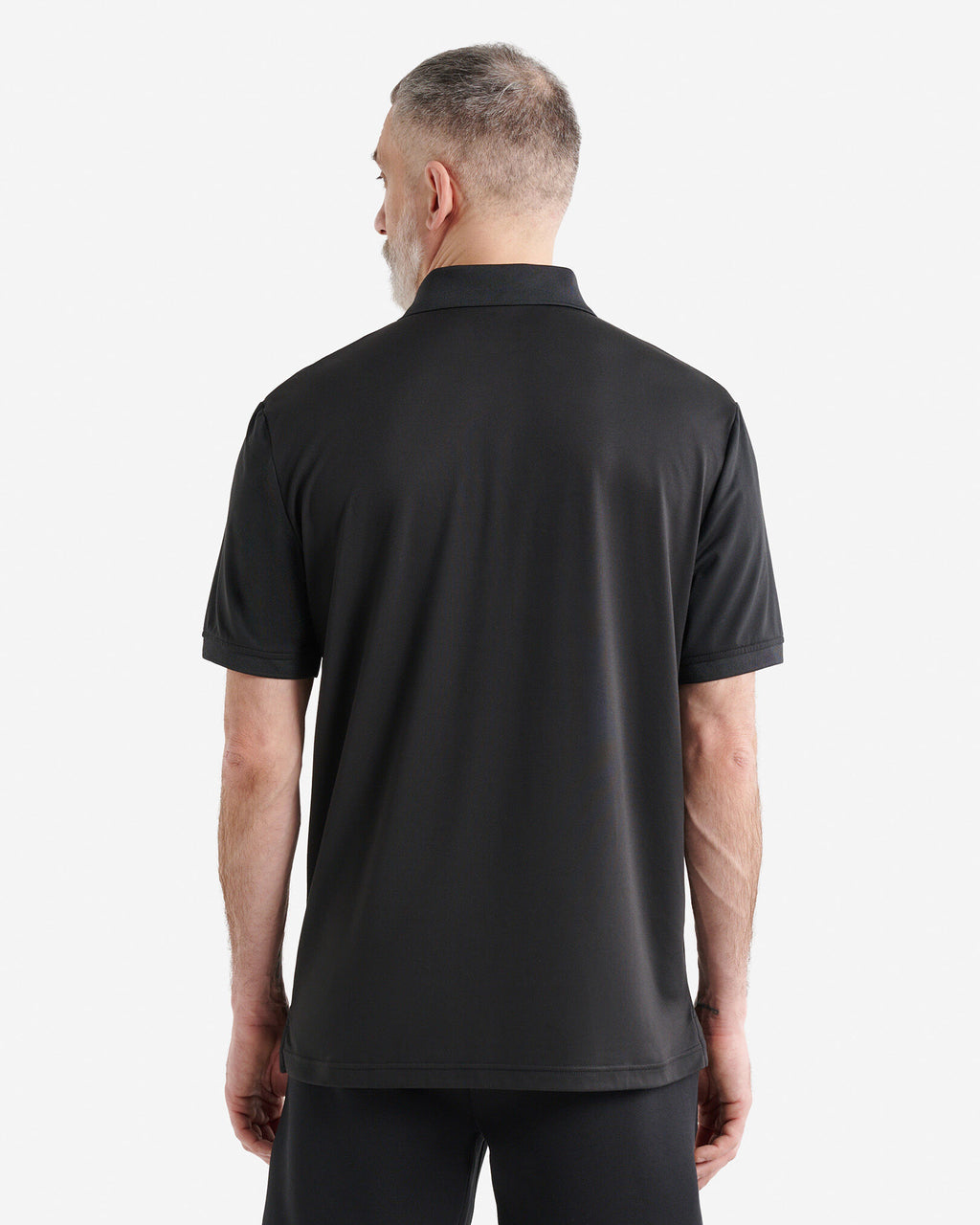 Renew Knit Polo / BLACK