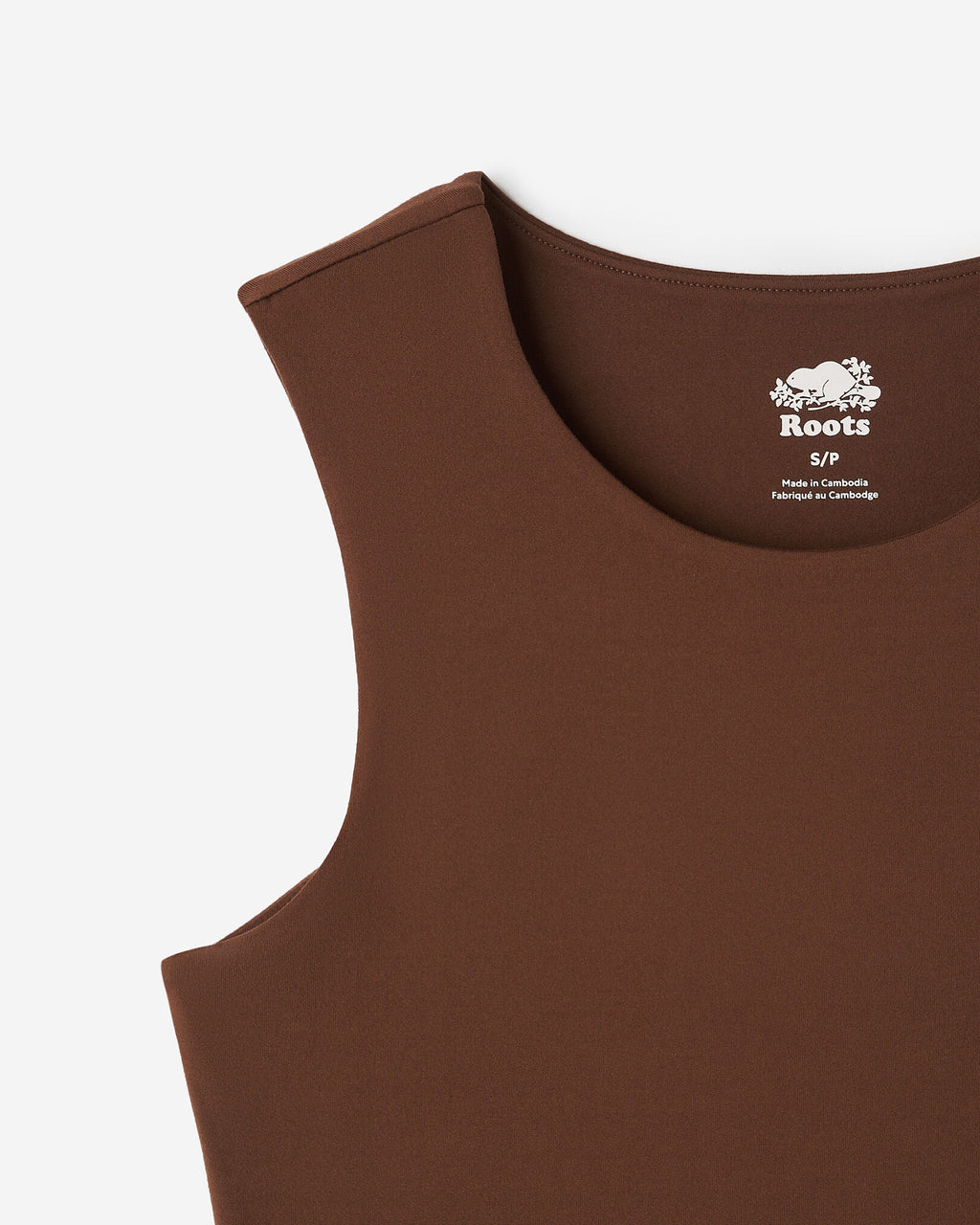 Renew Knit Muscle Tank / ROCKY ROAD BROWN