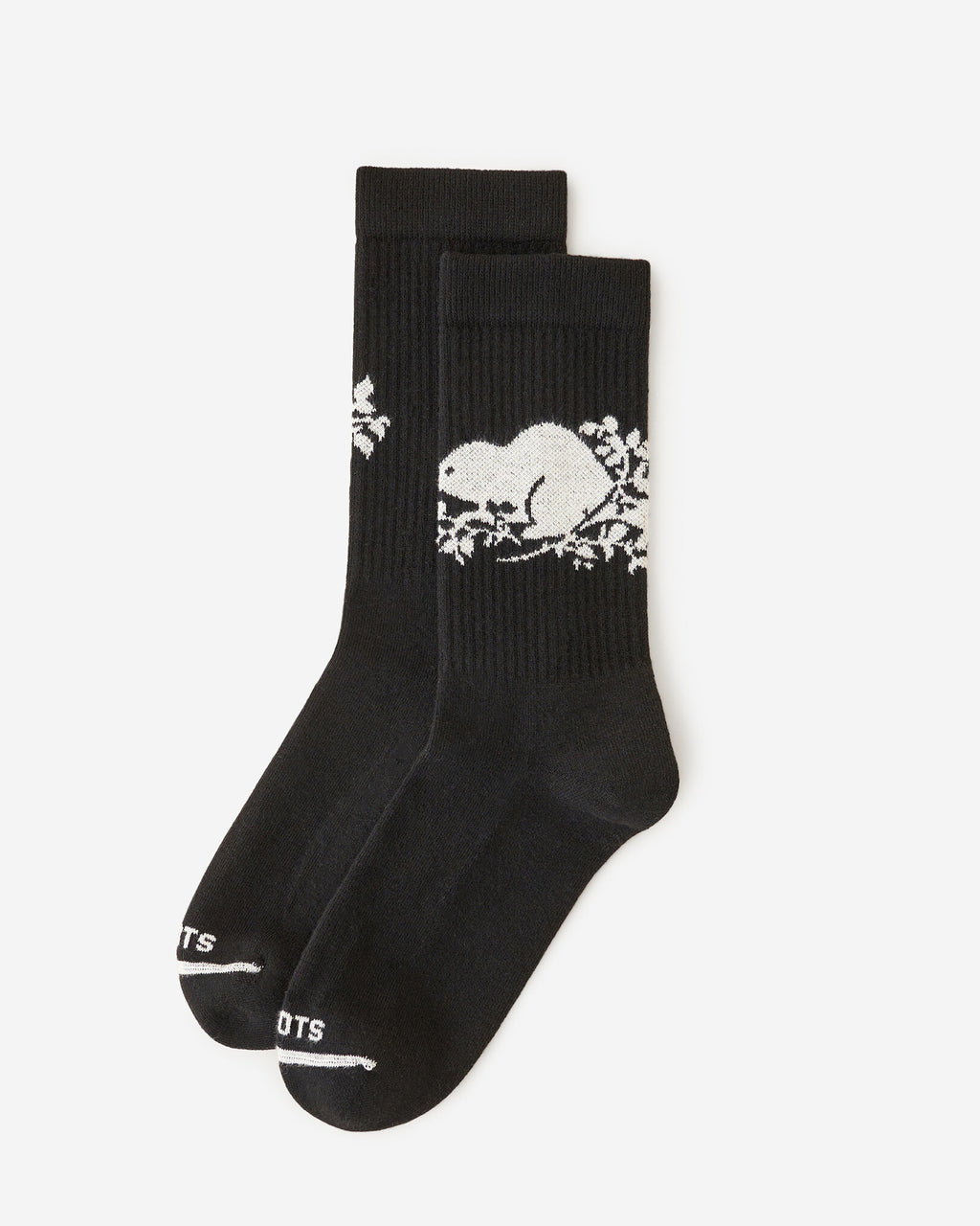 Adult Cooper Beaver Sock / BLACK