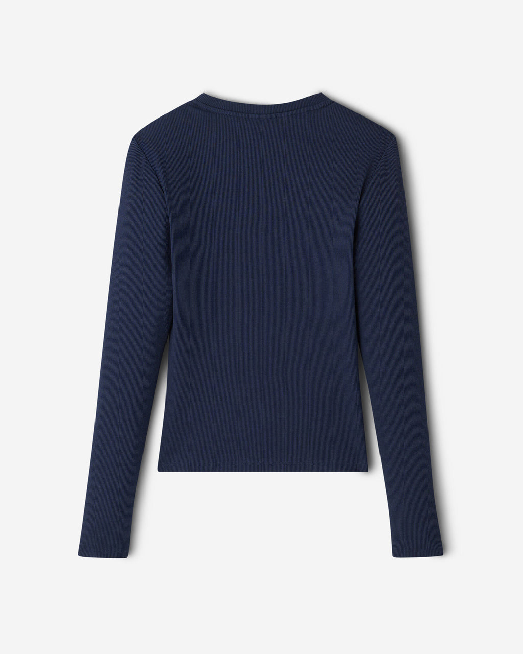 Roam Rib Fitted Long Sleeve Top / NAVY BLAZER