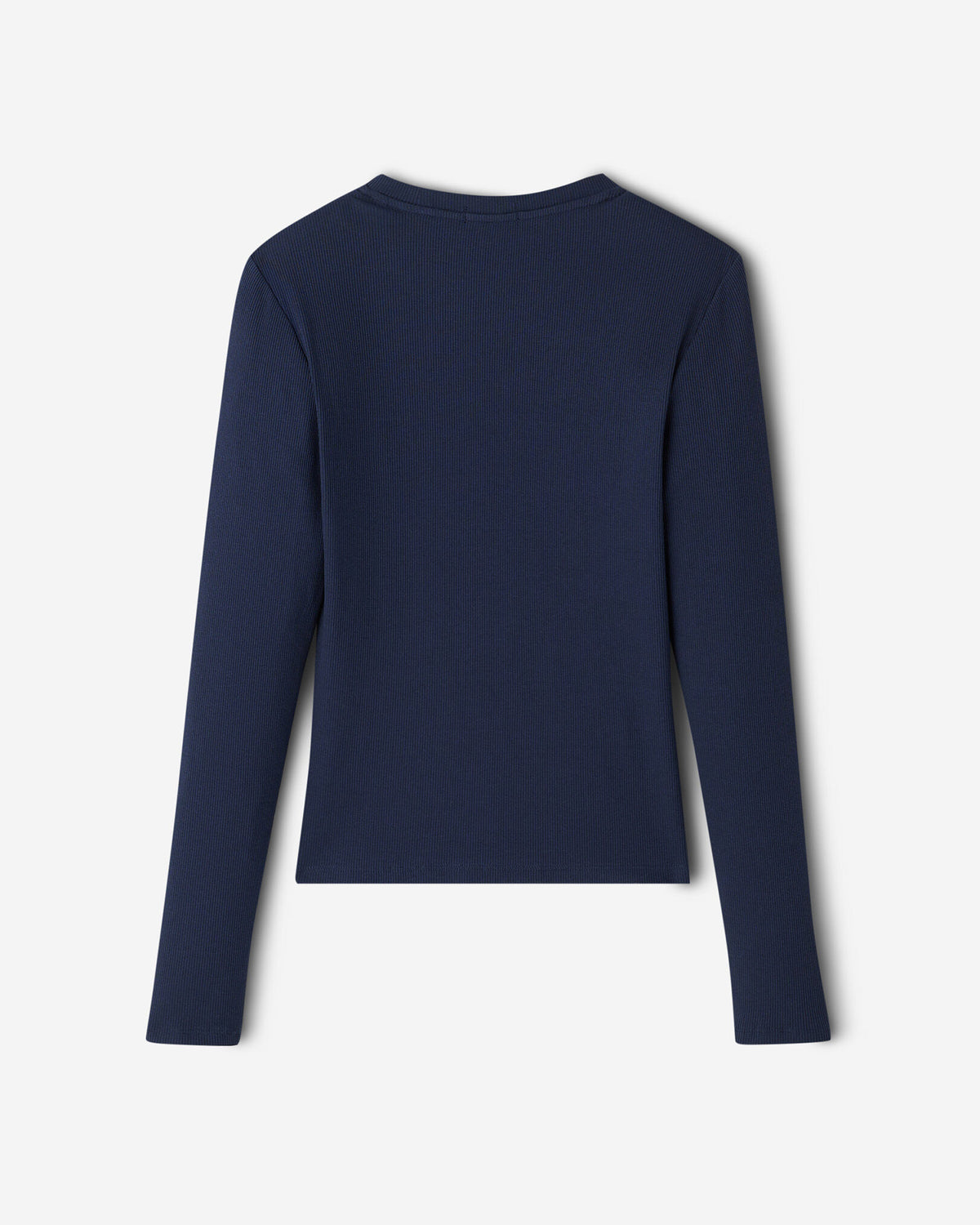 Roam Rib Fitted Long Sleeve Top / NAVY BLAZER