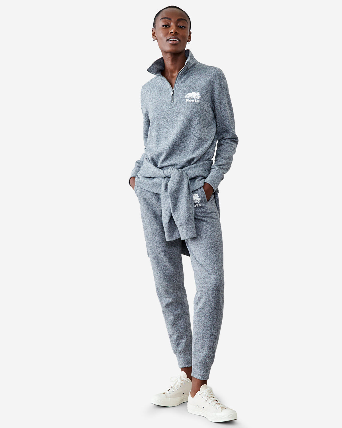 Slim Cuff Sweatpant Short (26 Inch Inseam) / SALT & PEPPER
