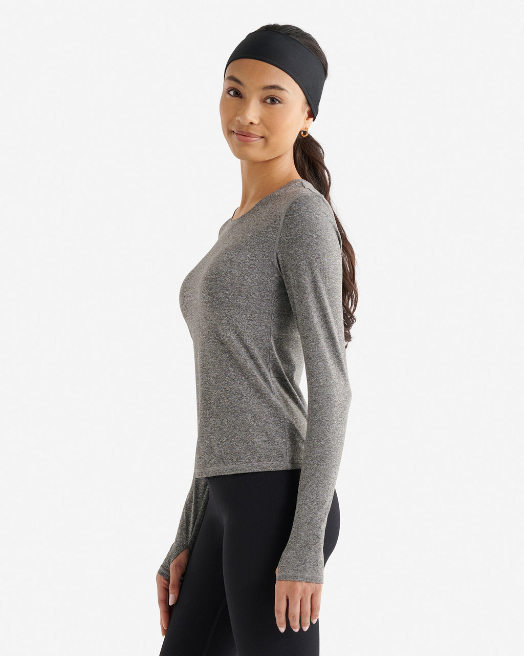 Renew Knit Fitted Long Sleeve Top / SALT & PEPPER