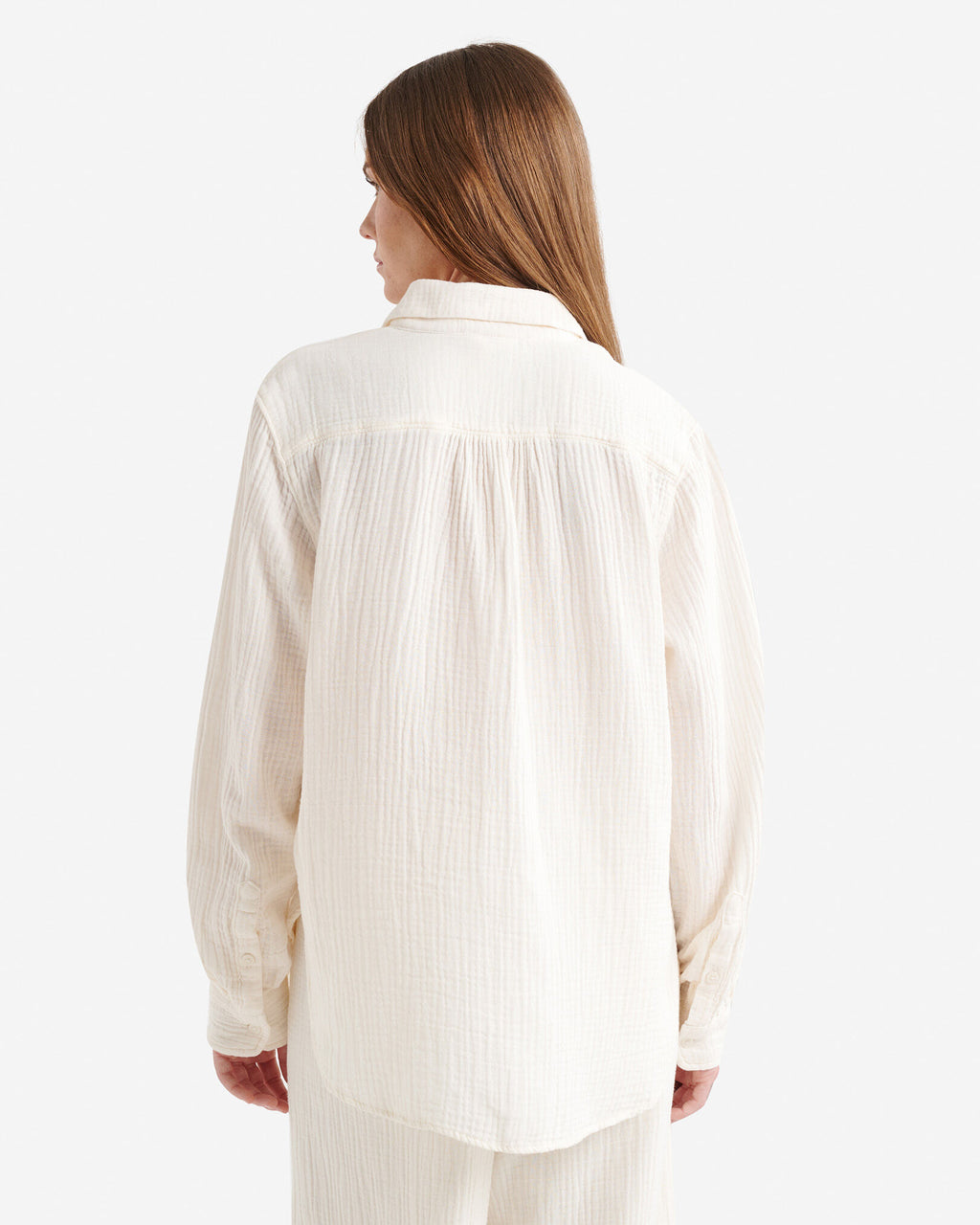 Isla Cotton Gauze Shirt / EGRET