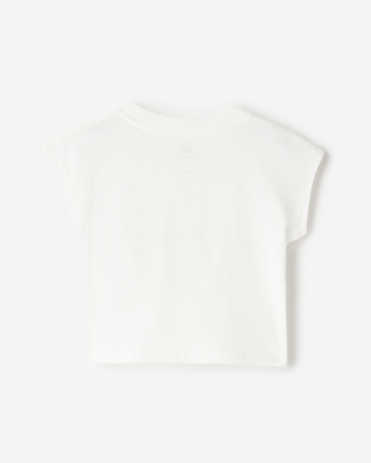 Toddler Girls Sleeveless Boxy T-Shirt / EGRET