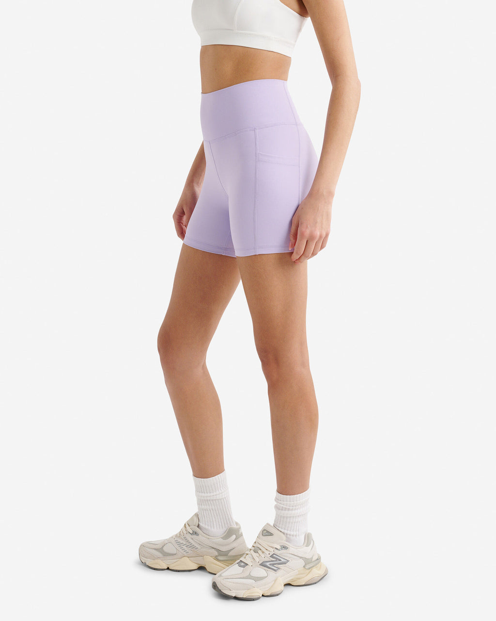 Restore Stretch Bike Short 5 Inch / LAVENDER