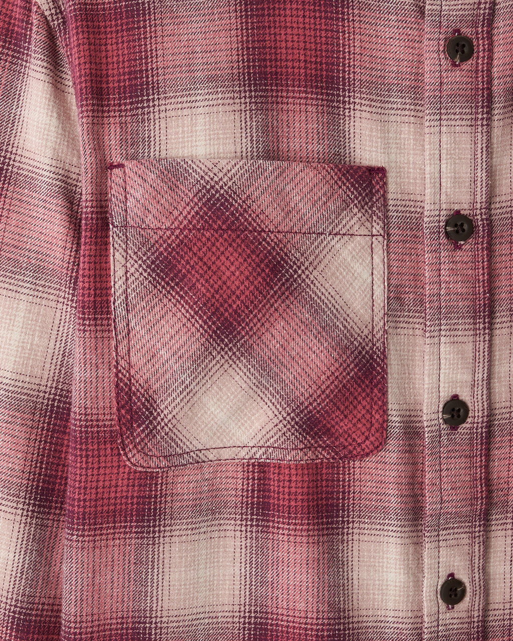Kids Relaxed Plaid Shirt / MAUVE WINE PURPLE