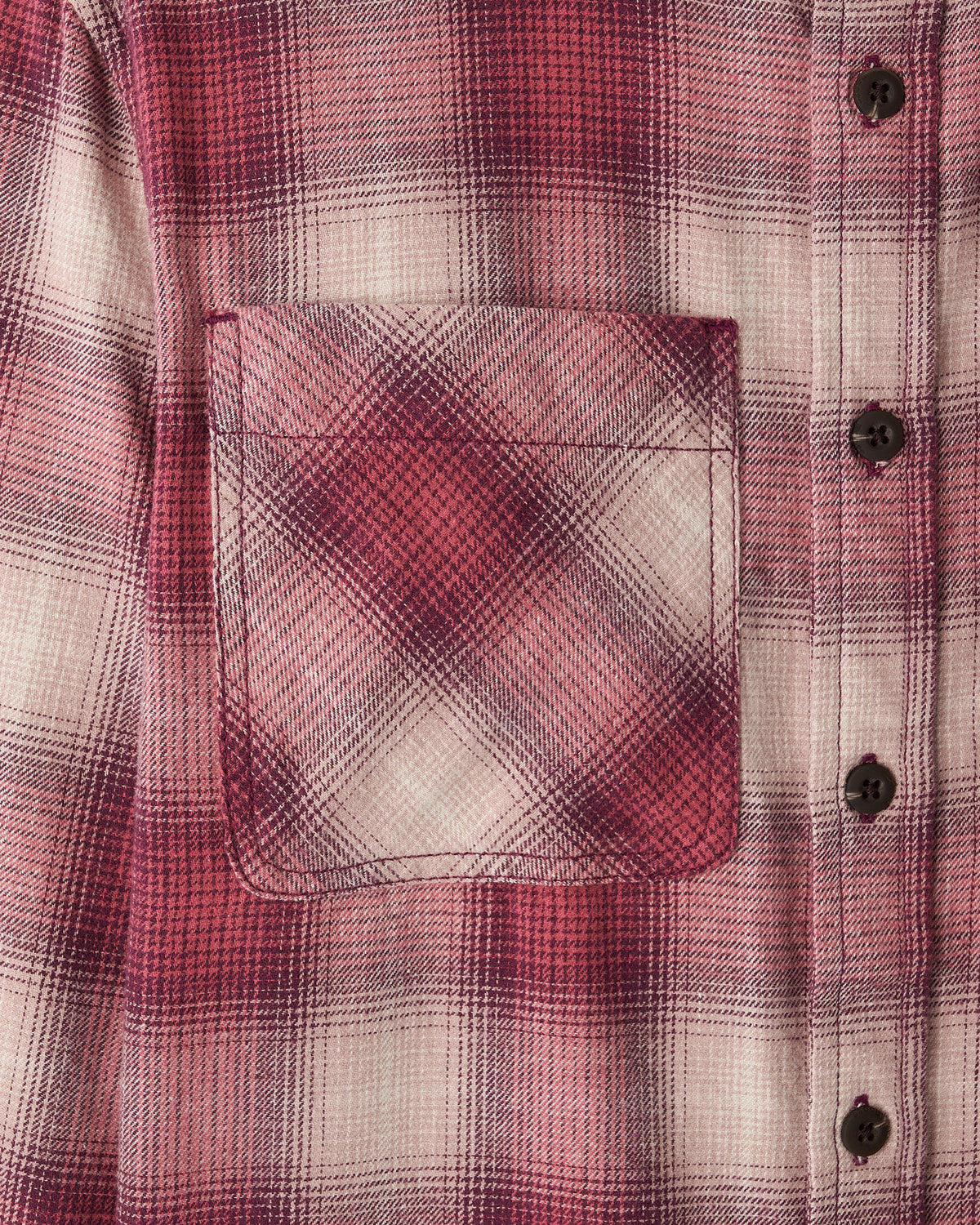 Kids Relaxed Plaid Shirt / MAUVE WINE PURPLE