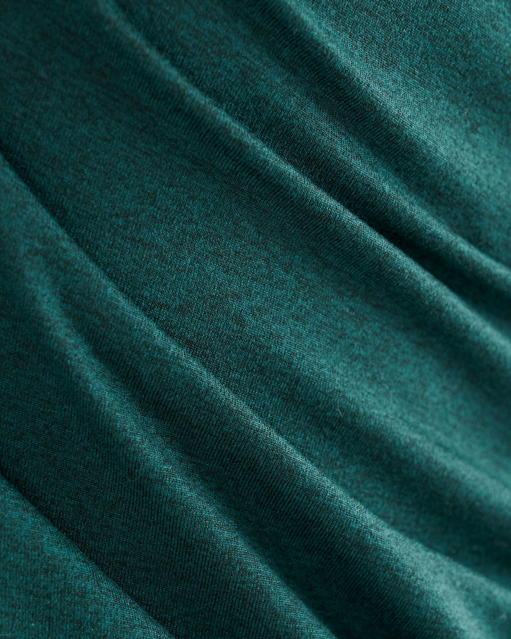 Renew Knit Fitted Long Sleeve Top / VARSITY GREEN MIX