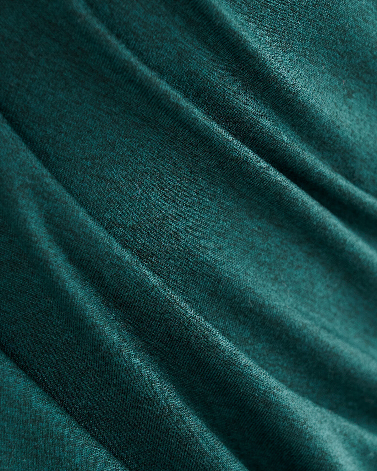 Renew Knit Fitted Long Sleeve Top / VARSITY GREEN MIX
