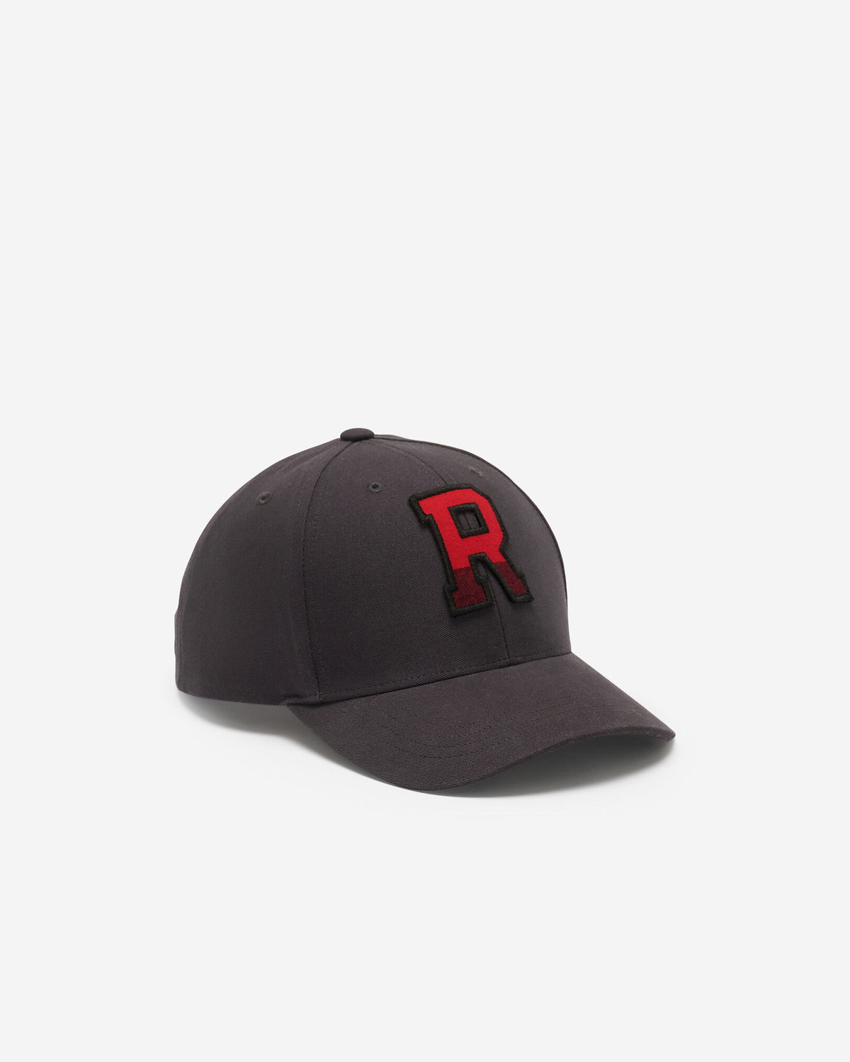 Plaid Baseball Cap / CHARCOAL BLACK