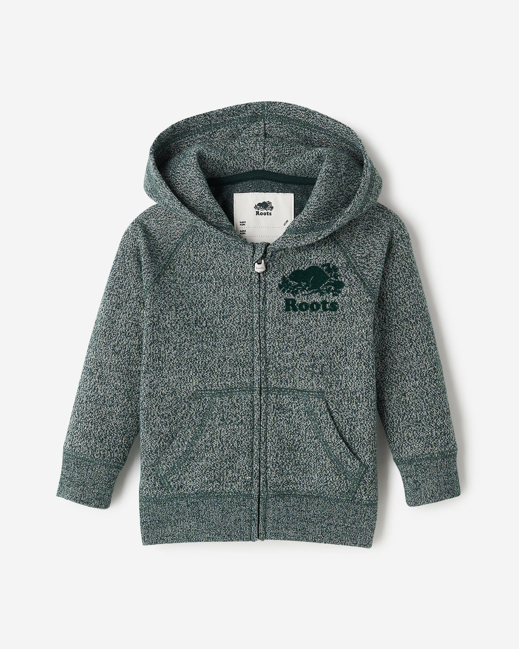 Baby Organic Original Terry Full Zip Hoodie / VARSITY GREEN PEPPER